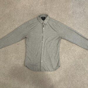 Bonobos Gray Slim Fit Long Sleeve Button-up Shirt Medium Tall MT